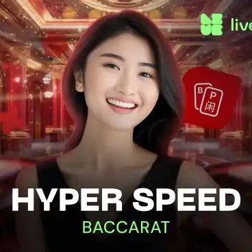 Hyper Speed Baccarat slot visual from Evolution available on sgcasinode.de