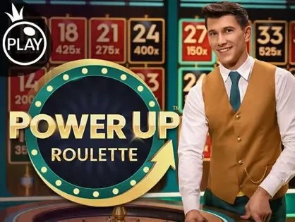 Power UP Roulette online game logo by Pragmatic Play on sgcasinode.de